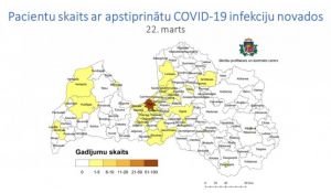 Инфицирование коронавирусом констатировано также в Екабпилсе