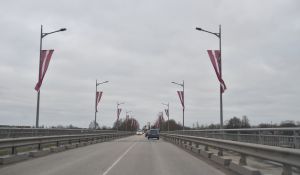 На праздники будет освещен мост через Даугаву